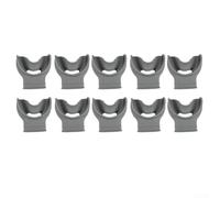 Sogoluat Lot de 10 embouts buccaux de plongée en silicone doux et antidérapant pour la plongée avec tuba, protection anti-morsure avec boucle plate sécurisée (A)