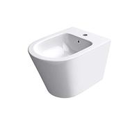 Sogood Bidet Suspendu Blanc Assorti au WC Bidet Mural en Céramique pour Salle de Bains 36x48,5x36cm Düren108
