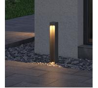 Sogood Lampe LED sur Pied Extérieure 5W avec LED Lampe Jardin Étanche IP65 3000K Light Extérieure Gris BaldersLights 6x6x40cm