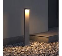 Sogood Lampe LED sur Pied Extérieure 6W avec LED Lampe Jardin Étanche IP65 3000K Light Extérieure Gris LumaTorch 10x6x60cm