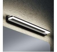 sogood Lampe pour miroir 9W LED Salle de Bain 700 Lumen 40cm Applique Mural Noir Mat Lumière Miroir 4000K Design SparkLuxe
