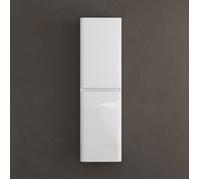 Sogood Meuble Colonne Salle de Bain Suspendu 35x20x120cm Colonne de Rangement Armoire Latérale Blanc Design Lucca