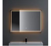 Sogood® Miroir de Salle de Bains Lumineux avec Éclairage LED Glace Éclairé 100x80cm
