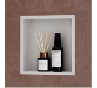 Sogood Niche de douche à carreler argent 30x30cm étagère murale à encastrer en acier inoxydable