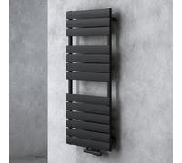 Sogood Radiateur de Salle de Bain Sèche-Serviette 120x60cm Radiateur à Eau Chaude Vertical Gris-Noir Sèche-serviettes de Salle de Bains
