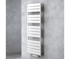 Sogood Radiateur de Salle de Bain Sèche-Serviette 140x60cm Radiateur à Eau Chaude Vertical Blanc Sèche-serviettes de Salle de Bains