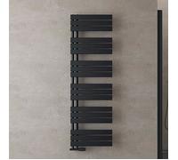 doporro Radiateur de Salle de Bain Sèche-Serviette 159x50cm Radiateur à Eau Chaude Gris Noir Sèche-Serviettes Design FN