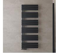 Sogood Radiateur de Salle de Bain Sèche-Serviette 159x60cm Radiateur à Eau Chaude ou Électrique Gris Noir Sèche-Serviettes Design