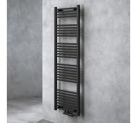 Sogood Radiateur de Salle de Bain Sèche-Serviette 160x50cm Radiateur Tubulaire Vertical Chauffage à Eau Chaude Gris-Noir