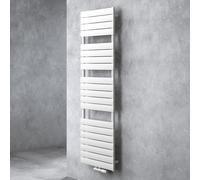 Sogood Radiateur de Salle de Bain Sèche-Serviette 180x50cm Radiateur à Eau Chaude Vertical Blanc Sèche-serviettes de Salle de Bains