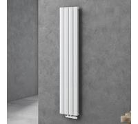 Sogood Radiateur pour Chauffage Central 160x31cm Radiateur à Eau Chaude Panneau Double Couches Vertical Blanc