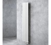 Sogood Radiateur pour Chauffage Central 160x31cm Radiateur à Eau Chaude Panneau Monocouche de Salle de Bains Design Vertical Blanc
