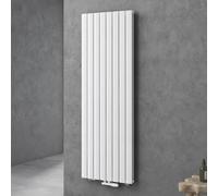 Sogood Radiateur pour Chauffage Central 180x61cm Radiateur à Eau Chaude Panneau Double Couches Vertical Blanc