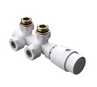 Sogood Robinet de Radiateur Thermostatique Blanc Contrôleur de Chauffage Connexion Centrale 187mm