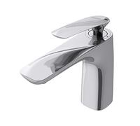 Sogood Robinet mitigeur chromé pour lavabo et vasque design 16,5cm