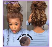 SoGreat 30 pouces perruques bouclées Blonde mettre en évidence perruque cheveux humains vague profonde dentelle avant perruque 360 dentelle perruque Invisible cordon vague d'eau