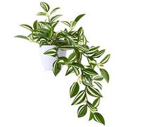 SOGUYI Fausse Plante 38cm Vert Plante Artificielle Interieur Exterieur de Plantes Artificielles en Plastique Très Réalistes pour Salon Appartement Salle de Bain Cuisine Balcon