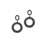 SOHI Boucles d'oreilles ' Almah ' noir / argent, Taille Onesize