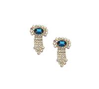 SOHI Boucles d'oreilles 'Carrie' bleu / or, Taille Onesize