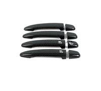 SOHINI Film Protecteur Anti-Rayures Compatible Toyota Wish XE10 2003-2009 Cache-Poignée Double Intelligent À Trou Unique Protection Antirayure(Motif en fibre de carbone)