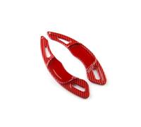 SOHINI Palette Volant Palette Changement Vitesse Voiture pour Golf 7 7.5 pour Polo pour Lamando Variante R Pagaie Changement(Red Carbon Pattern)