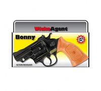 Sohni-Wicke Lot de 12 revolver Bonny - 23,8 cm, Pistolet à jouets pour Enfant de 5 à 8 ans, Unisex