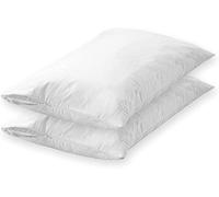 Soho Milano - Protège Oreiller en Jersey 100 % Coton, Fermeture Éclair, Lavable en Machine, Blanc, 50 x 80 cm, Lot de 4 Pièces
