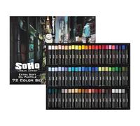 Soho Urban Artist Lot de 72 pastels à l'huile extra doux, mélangables, hautement pigmentés et vibrants, parfaits pour les artistes, les professionnels, les étudiants - Convient pour le dessin