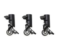 Sohodoo Ensemble de 3 roulettes pivotantes Professionnelles for Support de Photographie Robuste avec 35 mm de diamètre, Rotation Universelle avec Frein for la Prise de Vue vidéo en Studio