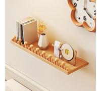 Sohodoo Étagère Flottante en chêne, étagère Murale en Bois Massif, Rebord en Bois d'affichage Mural for Chambre à Coucher, Salon, Cuisine, Bureau, buanderie, etc.(40CM)