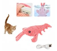 Sohodoo Jouet for Chien en Forme de Homard Rechargeable par USB Qui Bouge et Saute for Chats et Chiens