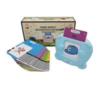 Sohodoo Lecteur Vocal interactif - Kit de vocabulaire Anglais de Dessin animé | Module Audio avancé avec 224 pièces for Les compétences cognitives(Blue)