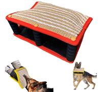 Sohodoo Manchon de Planche à Morsure for Chien, équipement d'entraînement, Protection de Bras for Main Gauche et Droite, Coussin de Dentition, Fournitures d'entraînement(Red)