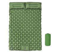 Sohodoo Matelas de Couchage for Le Camping, Matelas de Couchage Gonflable ultraléger connectable avec Oreiller intégré et Pompe à Pied for Sac à Dos, Tente de randonnée, lit bébé(Green)