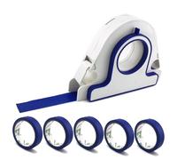 Sohodoo Outil de masquage sans effort : distributeur 3 en 1 avec coupe-fil de sécurité rétractable et guide d’espacement de 1 mm for des lignes impeccables