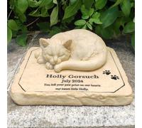 Sohodoo Pierre de Jardin for Amoureux des Chats, mémorial décoratif for Chat avec Citation inspirante