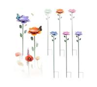 Sohodoo Point d'eau de Jardin for Abeilles, 6 pièces, en métal résistant aux intempéries, avec Piquet d'ancrage, Abreuvoir de Fleurs de Jardin, for Parc, Balcon