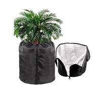 Sohodoo Protecteurs de Pots de Plantes d'hiver for l'extérieur, couvertures isolées réutilisables Contre Le Gel for Pots de Jardin, Patio, terrasse(Black,45-50CM)