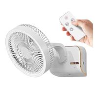 Sohodoo Puissant ventilateur de circulation d'air à chargement USB, refroidissement multifonction for le camping, les voyages sur route et le salon(gris,2000mA)