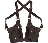 Sohodoo Sac à bandoulière anti-vol - Portefeuille - Holster caché - Ceinture - Sac de sécurité - Sac à dos en cuir - Sac bandoulière réglable - Pour les voyages en plein air(Brown)