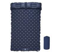 Sohodoo Tapis de Couchage Gonflable Portable for Zone de détente avec Pompe et Oreiller intégrés, Tapis Auto-gonflant ultraléger et imperméable for Le Camping, la randonnée et la randonnée(Navy Blue)
