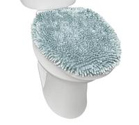 SoHome Spa Step Housse de siège de toilette en chenille à poils longs lavable en machine Ultra douce Vert menthe 47 x 49,8 cm