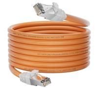Soibke Cable Ethernet 15m, Cat 7 Cable RJ45 Blindé Câble Réseau 15 Mètres, Cable LAN Gigabit Haute Vitesse 10Gbit/s 600MHz Câble Internet Extérieur Interieur Cable Wifi S/FTP pour Routeur Modem