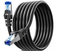 Soibke Cable Ethernet 5m Cat 6 Noir Câble RJ45 5 Mètre Gigabit Blindé FTP | Câble Réseau Haut Débit 1000 Mbits Gigabit Cable Internet Intérieur Cable Patch Cable pour Routeur Modem