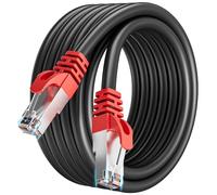 Soibke Cable Ethernet 5m, Cat 7 Cable RJ45 Blindé Câble Réseau 5 Mètres Haut Débit 10Gbps Cable Wifi Intérieur Fil Etherent SFTP Gigabit Câble Internet Lan 5m Noir pour Modem Switch