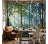 Soie Mural 3D Papier Peint Panoramique Paysage Lumineux Et Guérisseur