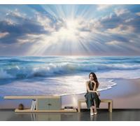 Soie Mural 3D Papier Peint Panoramique Paysages Maritimes Apaisants