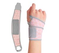 Soiftra Bandage de poignet pour syndrome du canal carpien, support réglable et respirant pour homme et femme, aide à l'arthrite, tendinites, entorses, rose