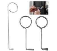 Soiftra Lot de 3 clés à serrure universelles professionnelles universelles pour portes de chambre, clés de crochetage pour armoire, clé à barbe, ouvre presque