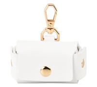 Soiftra Porte-alliances blanc pour chien, coussin porte-anneau pour animaux de compagnie, support d'anneau en cuir PU, pour colliers de chien, support d'alliance personnalisé pour porteur d'alliances